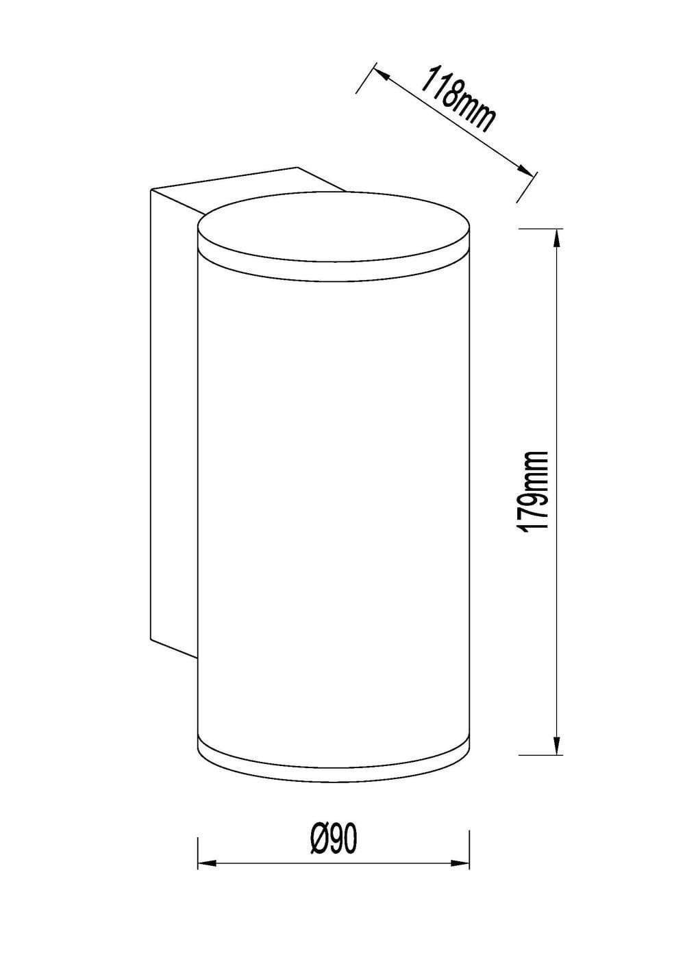 Obox Wall Round Down - Alternative view